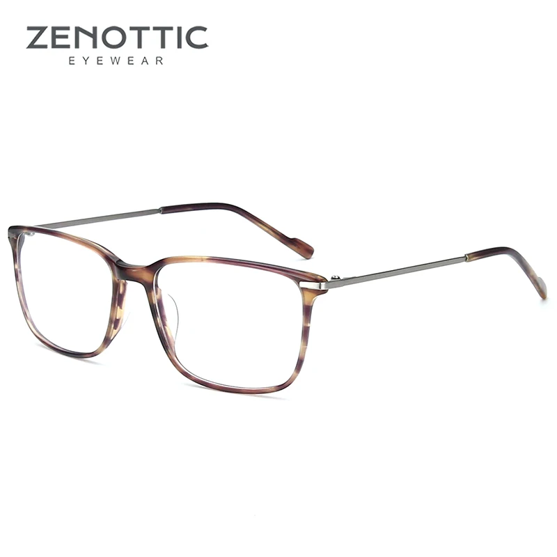 ZENOTTIC, квадратные очки, оправа, мужские Оптические очки для близорукости, оправа, модные очки, прозрачные линзы, очки
