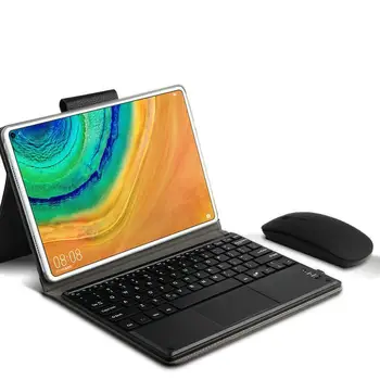 

Case For Huawei MatePad Pro 10.8 MRX-W09 AL09 Bluetooth keyboard Protective Cover PU Leather MRX-W19 AL19 10.8"Tablet Cover case