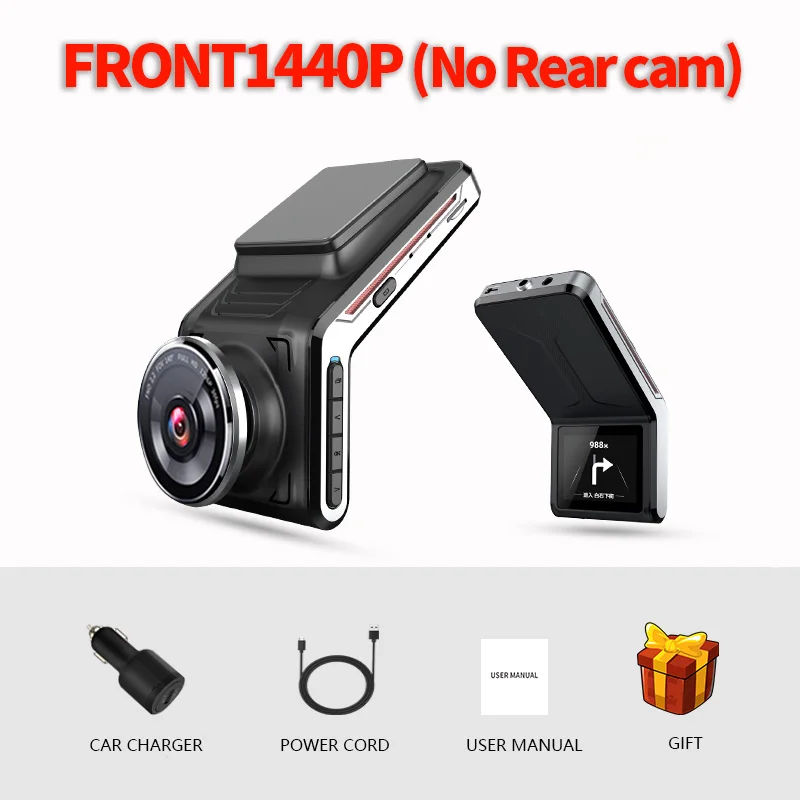 dash cam for car Sameuo U2000 dash cam front and rear 4k 2160P 2 camera CAR dvr wifi dashcam Video Recorder Auto Night Vision 24H Parking Monitor rear camera for car Vehicle Cameras