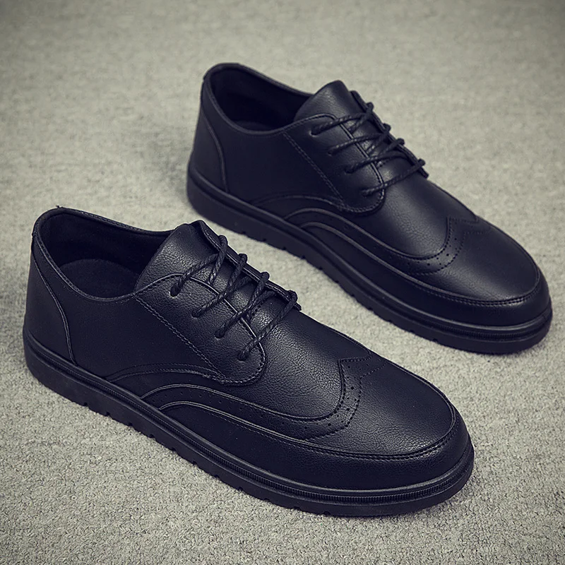 elegant leather men casual shoes fashion office work male footwear italian designer comfortable mens brogue oxford shoes for men (16)