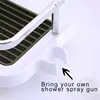 Bathroom Shelf Shampoo Tray Stand No Drilling Floating Shelf Wall Shower Storage Holder Rack Organizer Household Item 5