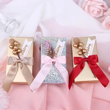 1 шт., коробки для конфет, партия, уникальный персонализированный контейнер для шоколада, свадебные подарки, подарки на заказ, коробка для гостей