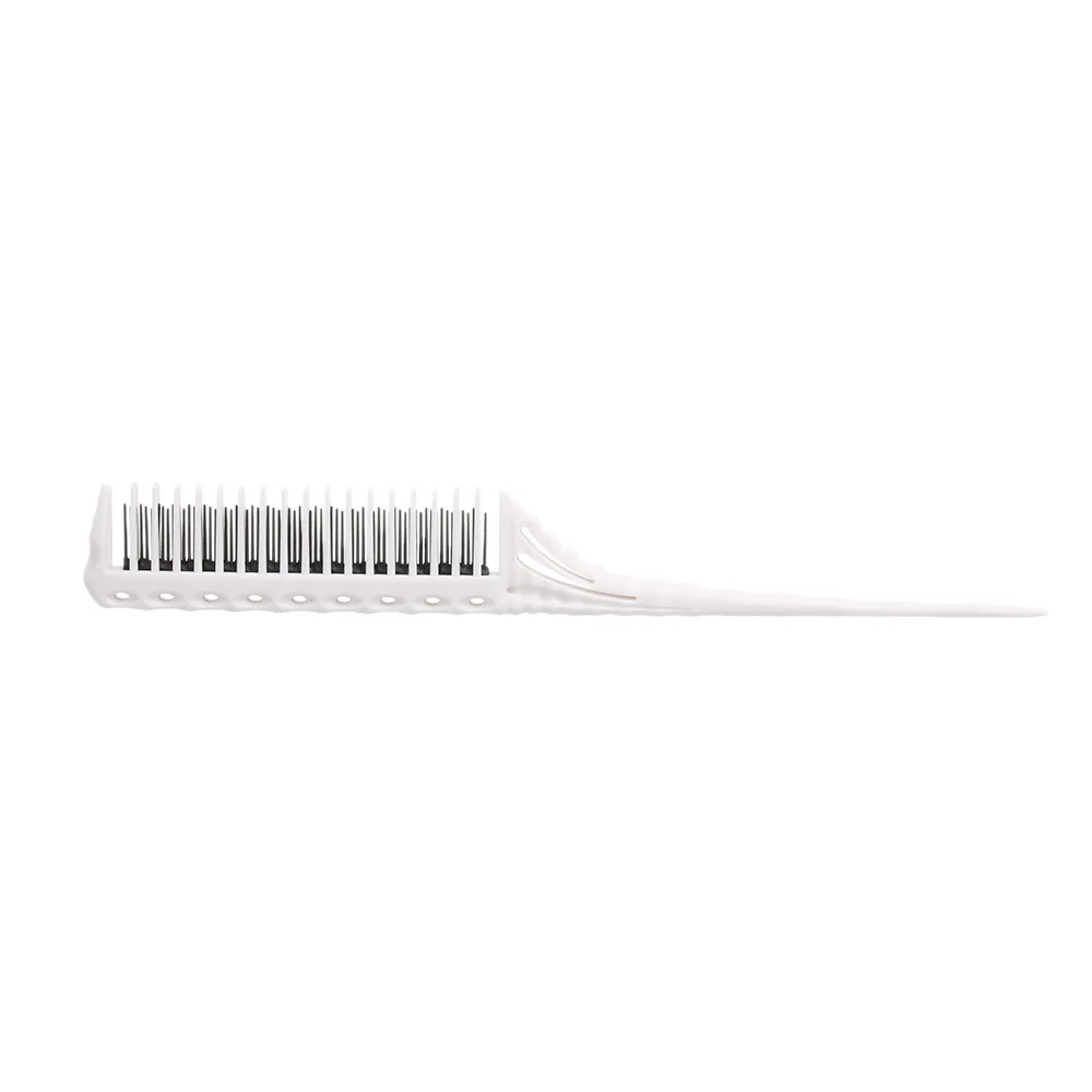 3-Row Teeth Teasing Comb Detangling Brush Rat Tail Comb Adding Volume Back Coming Hairdressing Combs