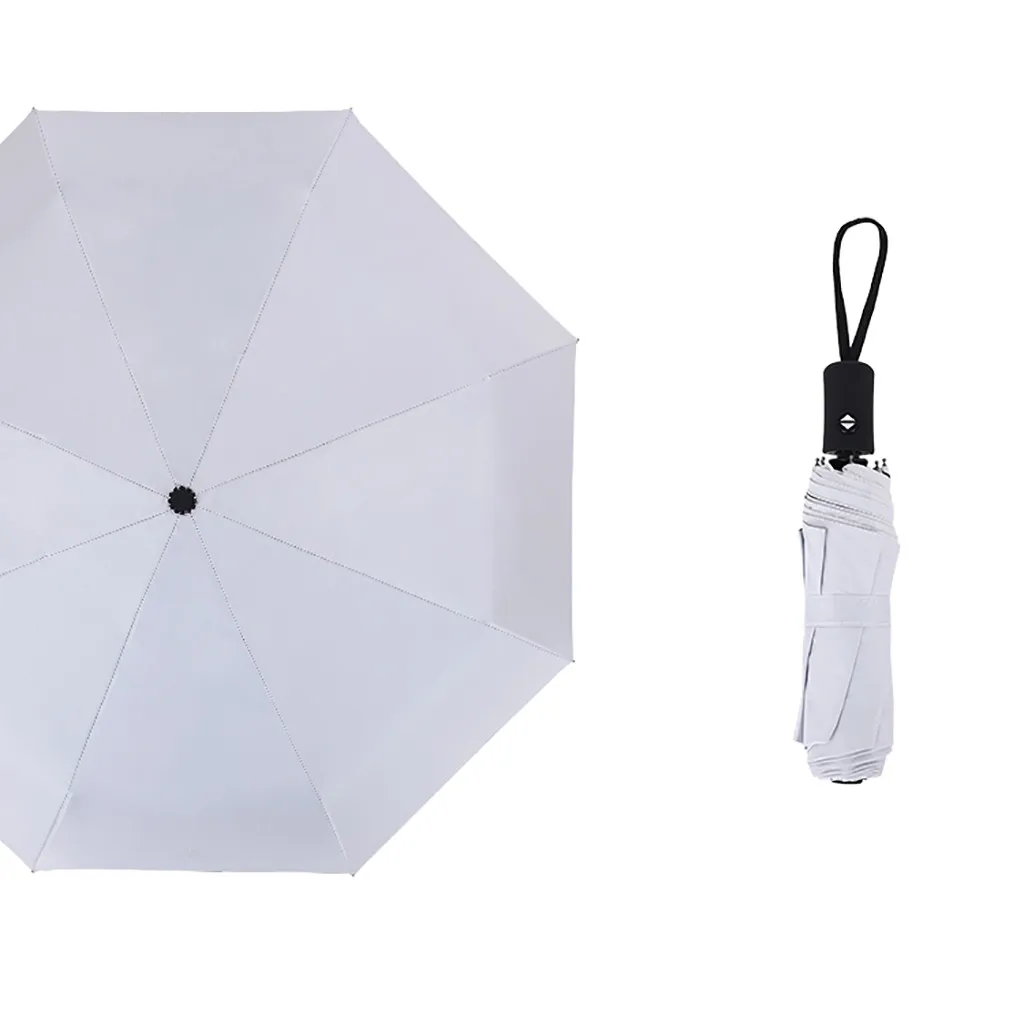 Зонт, ветрозащитный зонт, складной зонт с защитой от ультрафиолета для девочек, цветной перевернутый складной автоматический зонт, роскошный#45 - Цвет: Gray