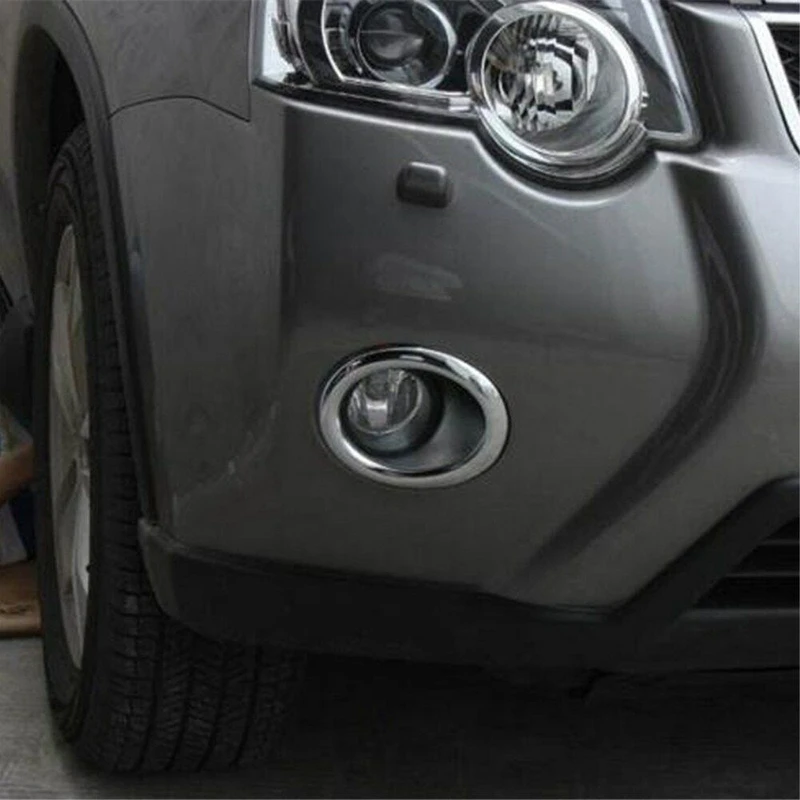 Для Nissan X-Trail T31 2011 2012 2013 хромированный передний противотуманный светильник, накладка на противотуманный светильник, молдинг, декоративная рамка