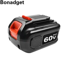 Bonadget 6.0Ah 60V Li-Ion battery Replacement For Black& Decker LBX2560 Rechargeable Battery Power Tools Battery