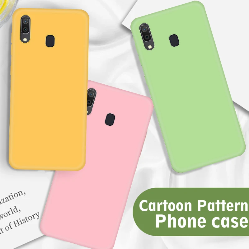 

Plain Color Silicone Case For Samsung A20 A 20 A70 A50 A40 A30 A10 A60 M40 M30 M10 M20 Case Candy Color Cute TPU Shell 20A Case