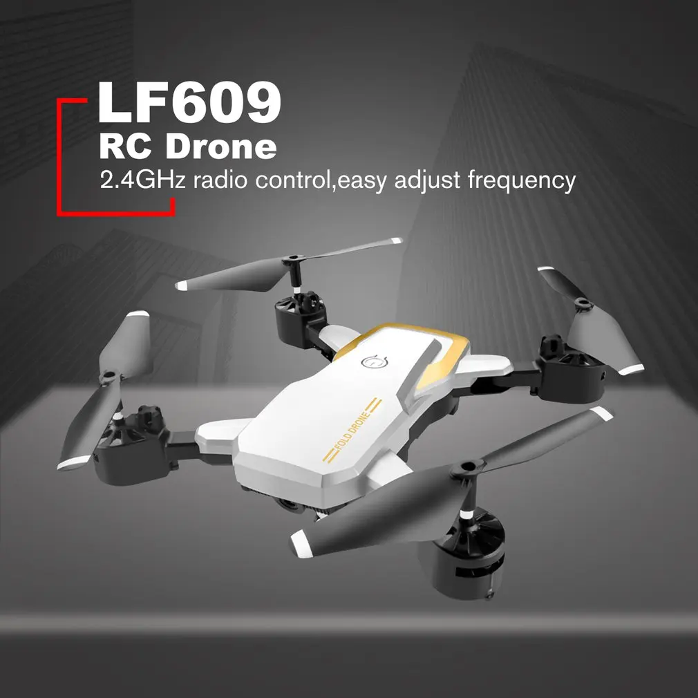 LF609 2,4G Wifi FPV RC Дрон с камерой 0.3MP/2.0MP бесщеточный Радиоуправляемый квадрокоптер RTF складной 3D откидной держатель на голову дропшиппинг