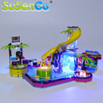 

SuSenGo LED Light kit For Andrea's Pool Party Toy Building Blocks Lighting Set Compatible with 41374 (Model Not Included)