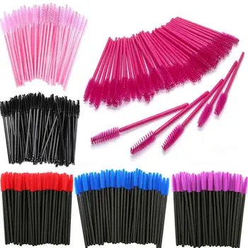 

50pcs Eyelash Extension Disposable Eyebrow Brush Mascara Wand Applicator Spoolers Eye Lashes Cosmetic Brushes Set makeup Tools