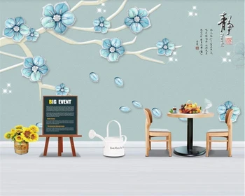 

beibehang papel de parede 3d Customized elegant hand-painted American flower wallpaper branch painting background wall wallpaper