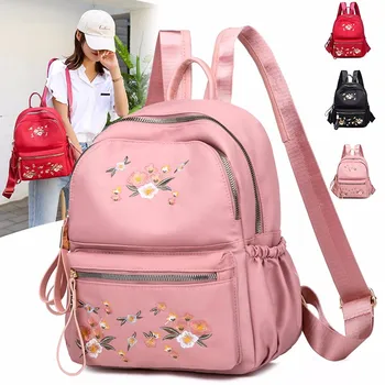 

Floral Print Travel Women Backpack Casual Waterproof Youth Lady Bag Female Large Capacity Women's Shoulder Bag 2020 Red Rucksack