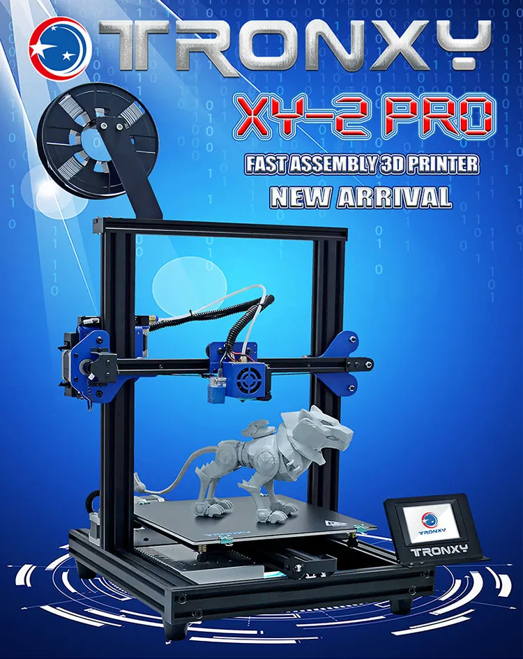 Tronxy XY-2 Pro комплект для 3d принтера Быстрая сборка 255*255*260 мм Поддержка автоматического выравнивания печать нити