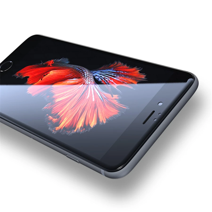 Новинка, 9D закаленное стекло с мягкими краями для iPhone 7, 8 Plus, X, XS, полное покрытие экрана, Защитное стекло для iPhone 7, 8, 6, 6S Plus, пленка