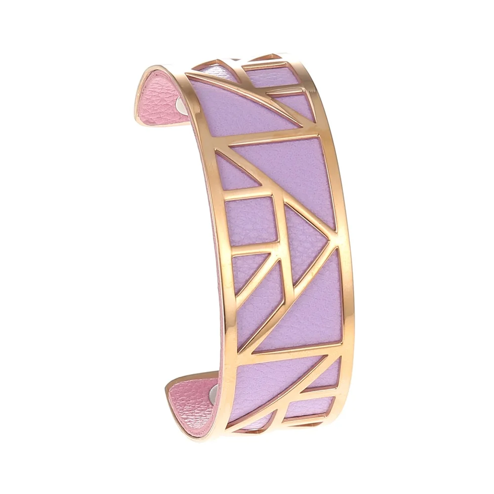 Кремо Жираф Браслеты розовое золото большие браслеты из нержавеющей стали манжета браслеты заявление Bijoux Femme Delicat широкий браслет - Окраска металла: Pink