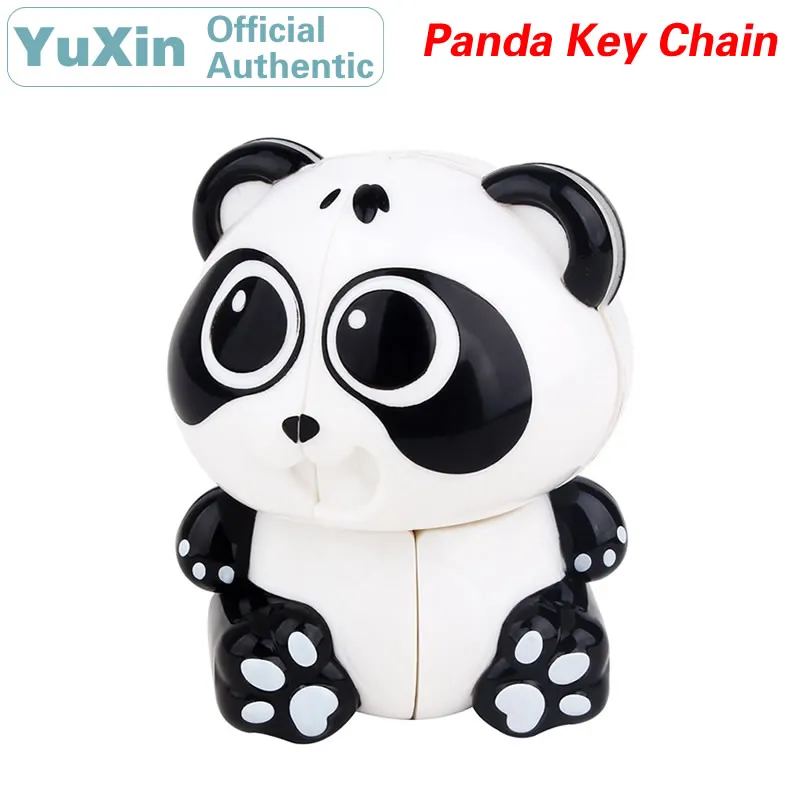 

YuXin Tiny Panda Key Chain Mini 2x2x2 Magic Cube ZhiSheng 2x2 Speed Twisty Puzzle Brain Teasers Educational Toys For Children