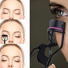 

Eyelash Curler Curl Eye Lash Cosmetic Makeup Eyelash Curler Curling Tweezers Tools Handle + 10 Silicone Replacement Pads TLSM