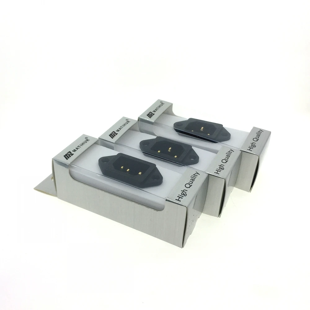 HIFI Three MATIHUR 24K AC IEC впускное золото разъем с покрытием класс звука: 15A/250 |
