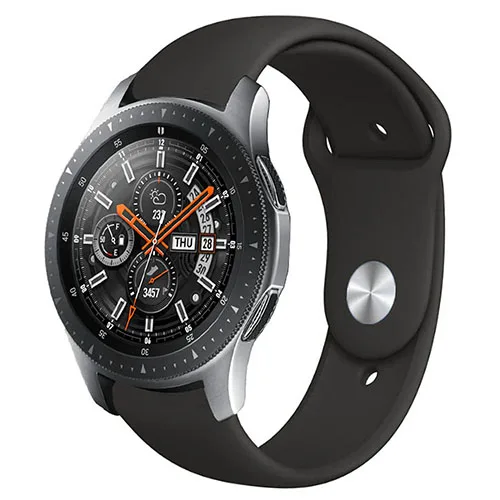 22 мм 20 мм ремешок для Galaxy Watch 42 мм 46 мм samsung gear S3 Frontier Браслет спортивный ремешок силиконовый ремешок для huawei Watch Gt - Цвет ремешка: black