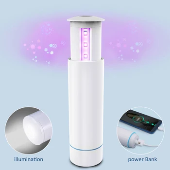 

3 In 1 Portable Ultraviolet Sterilizer Stick Personal Care Disinfection UV Light Power Bank Portable Charger Lighting Torch