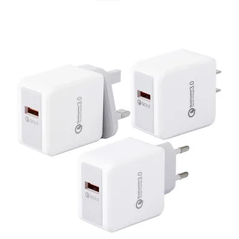 

Quick Charger 3.0 Mobile Phone Charger For Xiaomi Redmi Note 7 Travel Super Fast Charging For Oneplus 7 Pro 5A USB Type C Cable