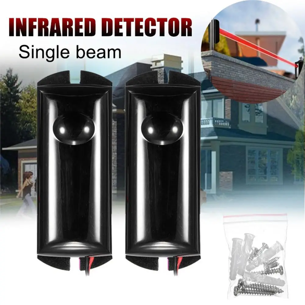 Detector de infrarrojos único Detector por haz infrarrojo barrera de alarma Sensor fotoeléctrico de seguridad 2020