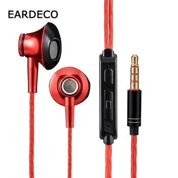 

EARDECO Wired In-ear Headphones Phone Earphone Headphone 3.5mm Earbuds Stereo Metal Headset Mobile Earphones Bass Music Headsets