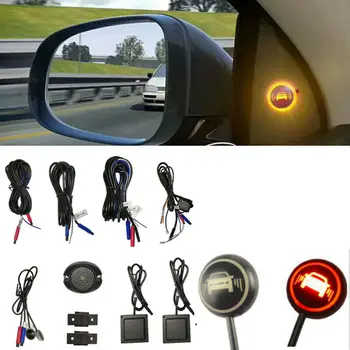 

LED Car Blind Spot Area Monitoring Detection System BSD BSA BSM Ultrasonic Sensor Distance Assist Car Driving Security