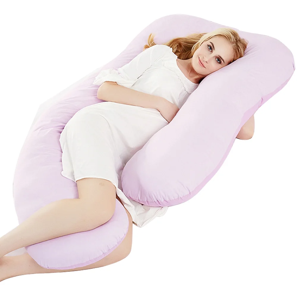 Многофункциональная u-образная Подушка для беременных, подушка для всего тела для беременных, комфортная поддержка для беременных - Цвет: Pink