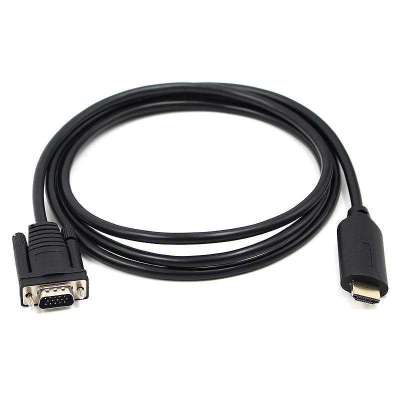 Преобразователь HDMI VGA HD 1080P с кабелем цифро аналоговый сигнал 1 шт.| |