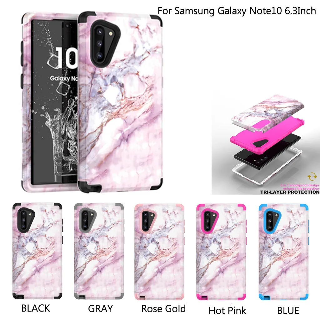 For Samsung Galaxy Note10 Luxury Marble Soft TPU Phone Case Ultra Thin silicone rubber scratch-resistant Phone Cases