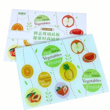 

35*25CM Tempered Glass Chopping Blocks Mincing board cutting block Cutting Board