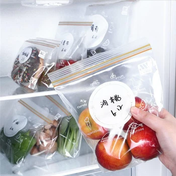 

PE Food Storage Bag Upgrade Leakproof Top Stand Up Reusable Freezer Sandwich Ziplock Bag S M L Size