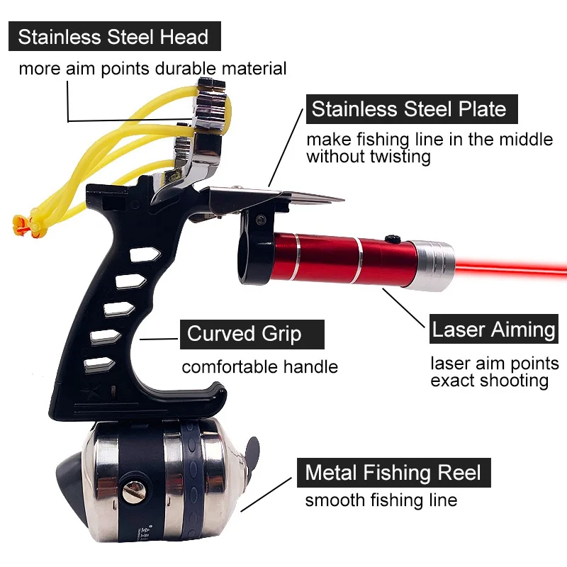 Powerful Fishing Slingshot Set Professional Laser Slingshot Catapult  Outdoor Shooting Fishing Darts+ Fishing Reel Suit 2020 New - Bow & Arrow -  AliExpress
