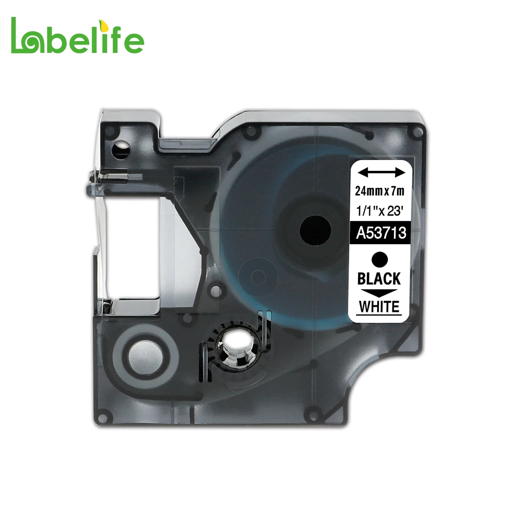 Электронная лента Labelife 1 шт. 53713 черный на белом 24 мм X 7 м совместимый с Dymo D1 S0720930