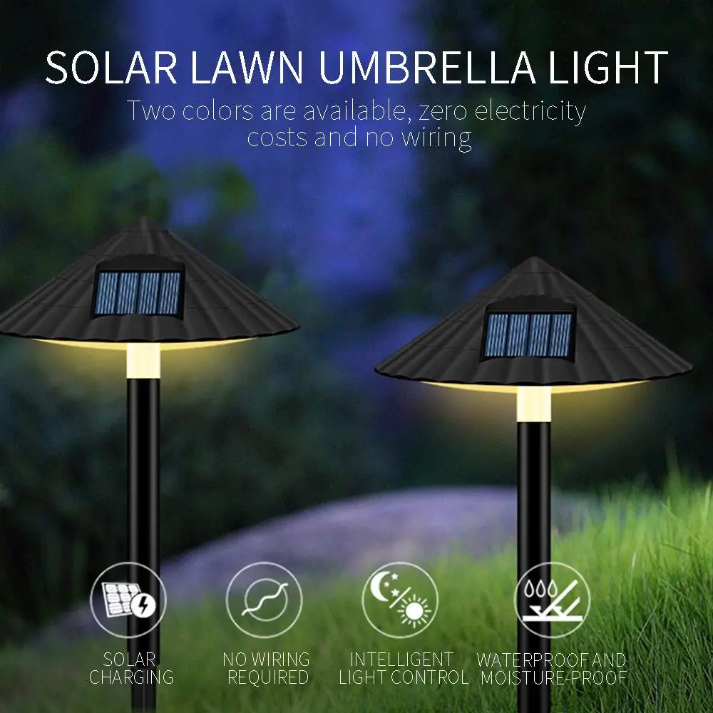 

Solar Eco-Friendly Lawn Lamp Path Light Atmosphere Durable Garden Landscape Lights Home LED