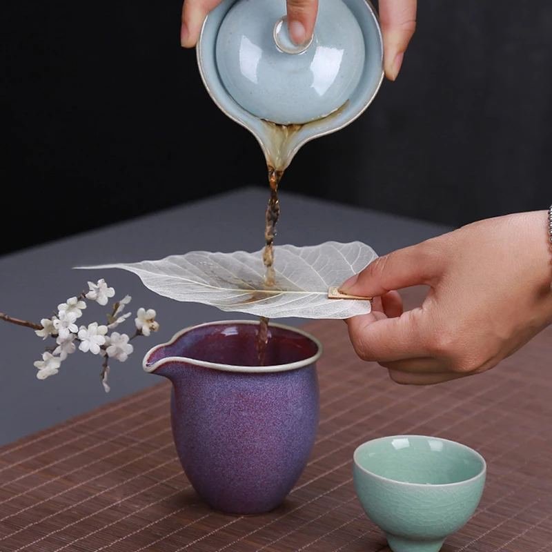 Tea Infuser Strainer Filter Hollow Out Leaves Shape