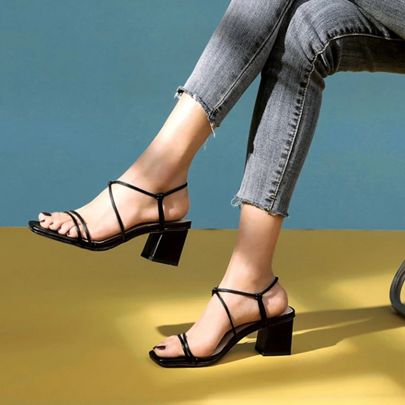 strappy summer shoes