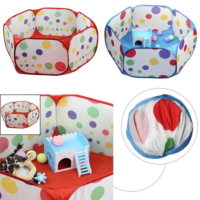 Breathable Folding Animals Fence for Hamster Hedgehog Puppy Cat Rabbit Guinea Pig Portable Pet Cat Dog Cage Tent Supplies 1