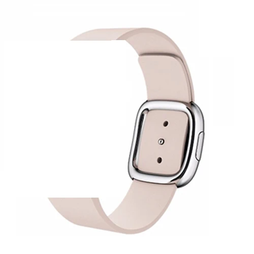 Современный ремешок с пряжкой для Apple Watch band 5 4 3 iwatch band 44 мм/40 мм 42 мм/38 мм correa кожаный браслет часы аксессуары - Цвет ремешка: pink