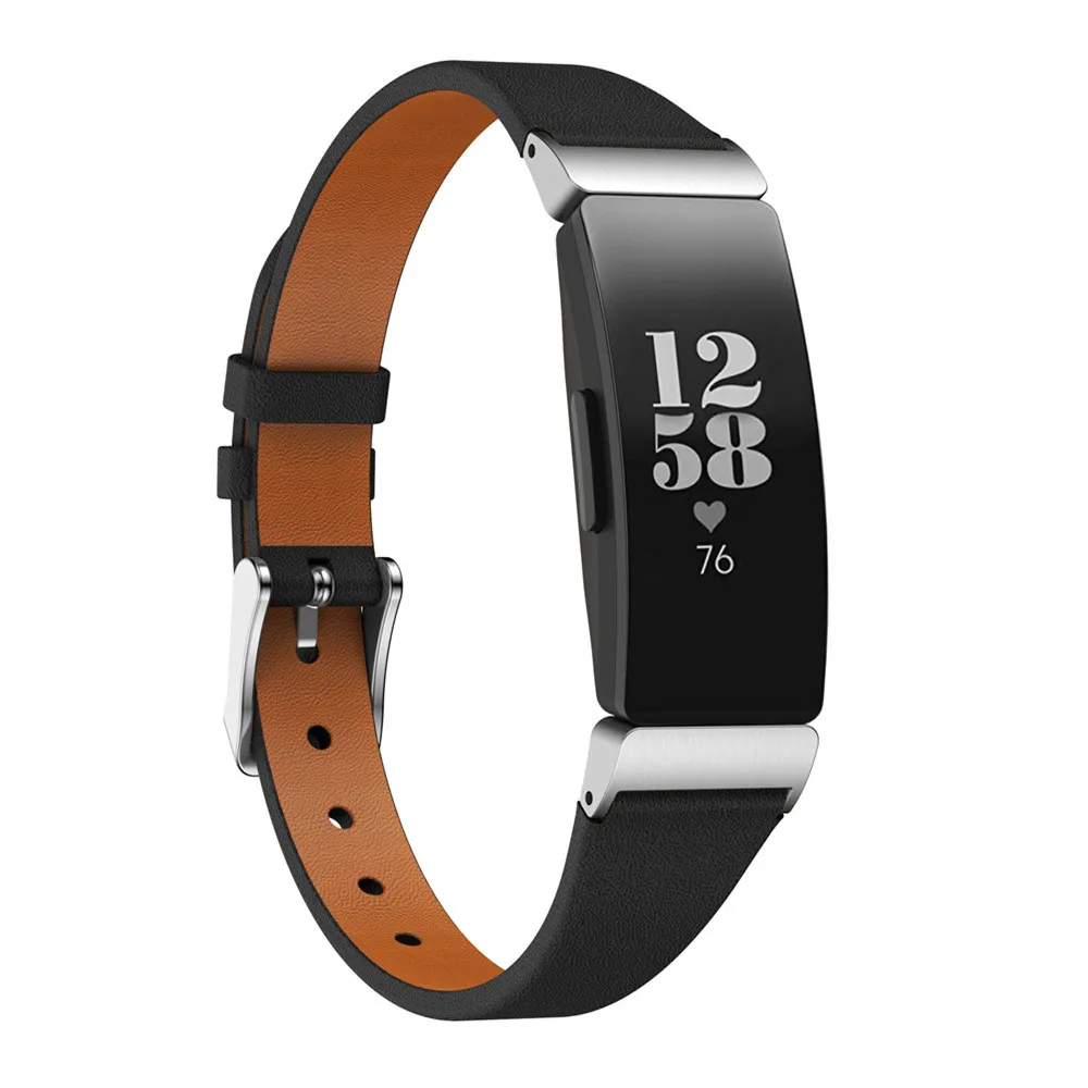 Stylish Leather Band Strap for Fitbit Inspire Smartwatch Replacement Bracelet
