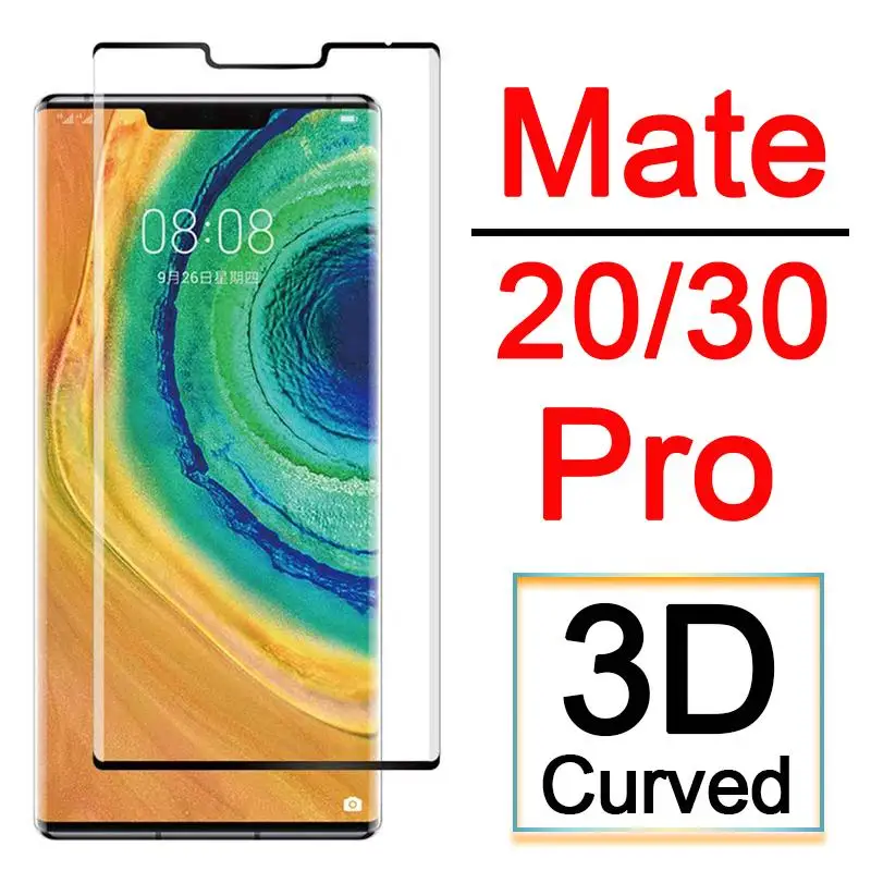 Закаленное 3d стекло с полным покрытием для Huawei Mate 20 30 Pro защитная пленка экрана mate