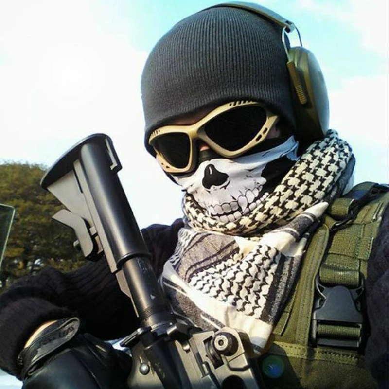 Face mask 1 Piece Motorcycle SKULL Ghost Face Windproof Mask Outdoor Sports Warm Ski Caps Bicyle Bike Balaclavas Scarf balaclava