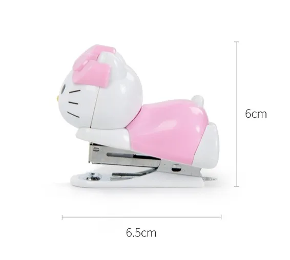 MIRUI Creative Cute Lovely Cat Mini Stapler Binding Book Paper Portable Staples Set Student Stationery School Office Supplies