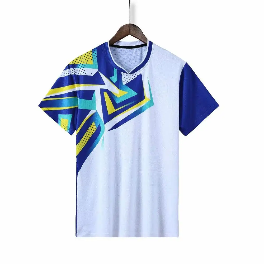 Professional team game training Quick dry Badminton shirt Men/Women , Tennis t-shirts ,sports golf shirt , pingpong t-shirt