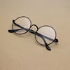 Nouveau homme femme rétro décorer grand rond lunettes Transparent métal lunettes cadre noir argent or lunettes lunettes ► Photo 1/6