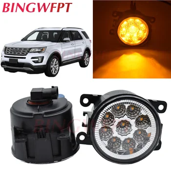 

2pcs/lot High quality Car Front Bumper LED fog Lights For Ford Explorer Transit Connect Focus 2 3 Fusion Halogen lamps