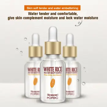 

Collagen White Rice Face Serum Hyaluronic Acid Essence Shrink Pore Moisturizing Oil Control Anti-Wrinkle Lighten Skin Care 15ml