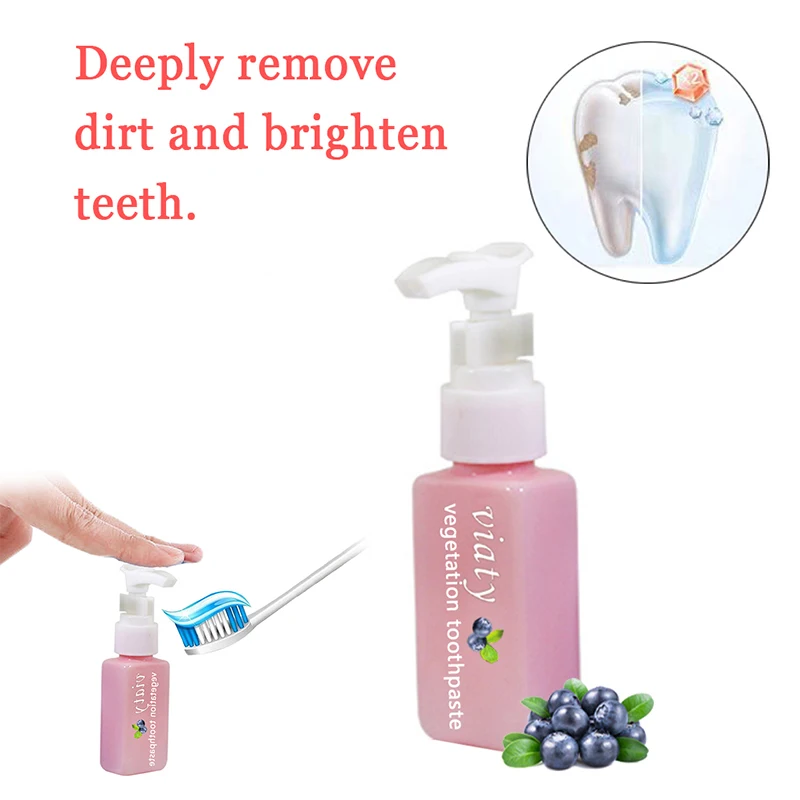 

High Quality Stain Remover Whitening Toothpaste Anti Bleeding Gums Press Type Fresh Toothpaste VE