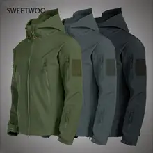 

Military Shark Skin Soft Shell Jackets Men Tactical Windproof Waterproof Jacket Men Army Combat Jackets Mens Hooded Bomber Coats